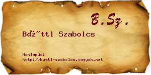 Büttl Szabolcs névjegykártya